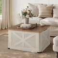 Two-Tone Flip Top Square Coffee Table