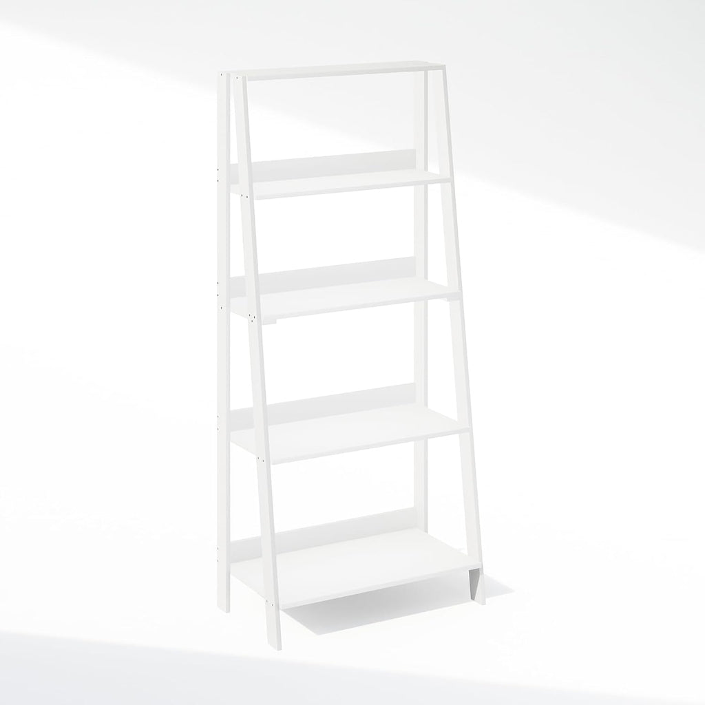 White 5-Tier Ladder Display Storage Shelf