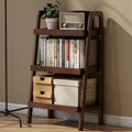 Walnut Solid Oak 3-Tier Ladder Shelf