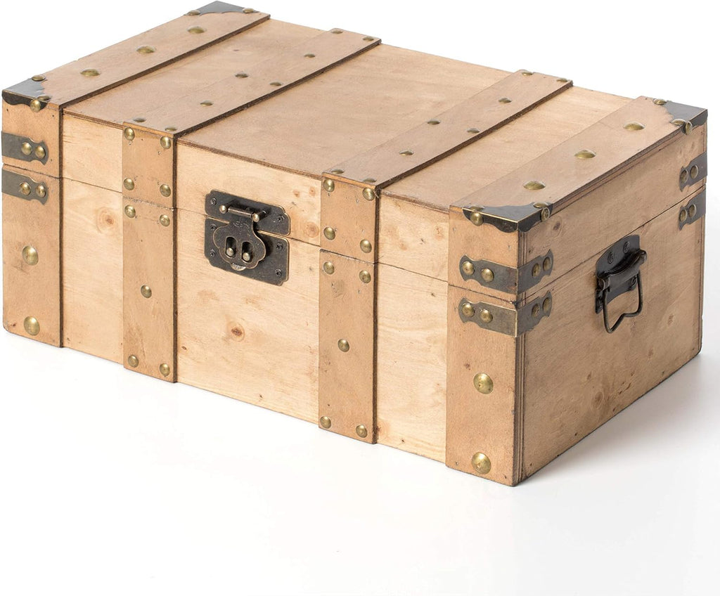 Natural Large Wood Storage Trunk