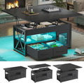 Black 4-in-1 Lift Top Storage Coffee Table