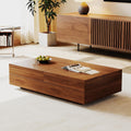Walnut Extendable Storage Coffee Table